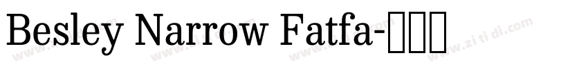 Besley Narrow Fatfa字体转换